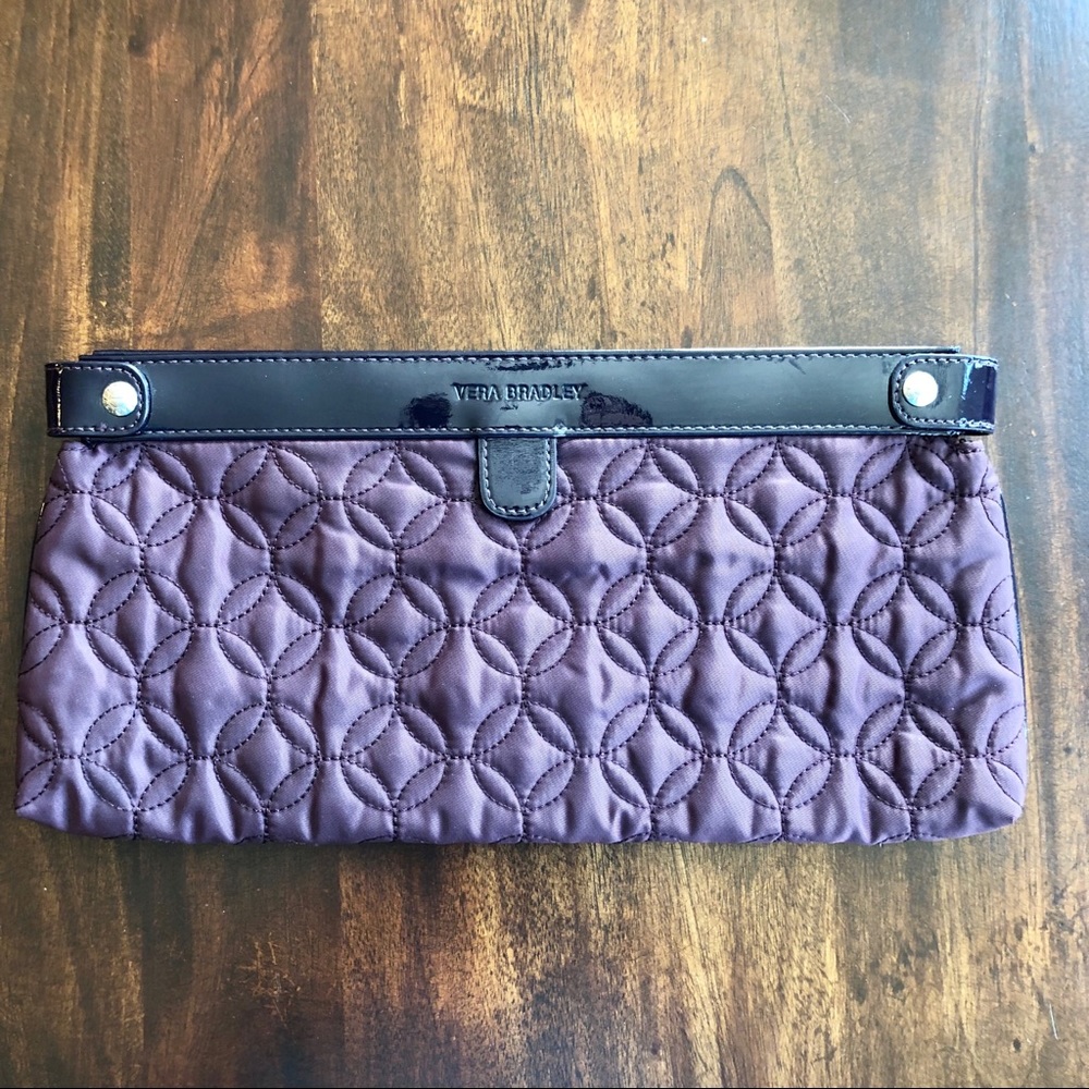 NWT! Vera Bradley Midnight Clutch-Wine